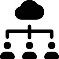 Cloud icon symbol image. Illustration of the hosting storage design vector