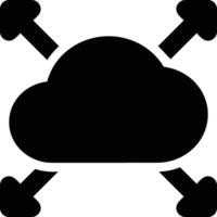 Cloud icon symbol image. Illustration of the hosting storage design vector