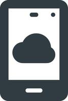 Cloud icon symbol image. Illustration of the hosting storage design vector