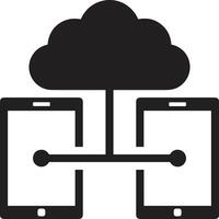 Cloud icon symbol image. Illustration of the hosting storage design vector