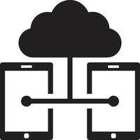 Cloud icon symbol image. Illustration of the hosting storage design vector