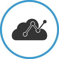 Cloud icon symbol image. Illustration of the hosting storage design vector