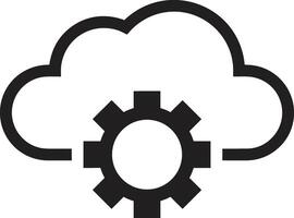 Cloud icon symbol image. Illustration of the hosting storage design vector