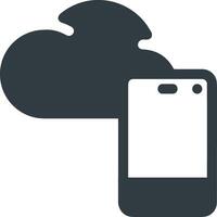 Cloud icon symbol image. Illustration of the hosting storage design vector