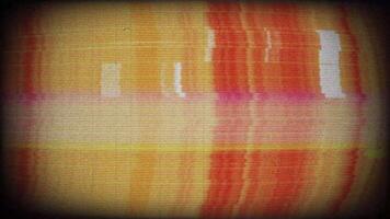 a television screen with a glitch line background loop animation video