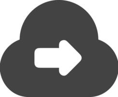 Cloud icon symbol image. Illustration of the hosting storage design vector