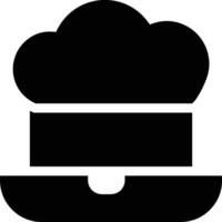 Cloud icon symbol image. Illustration of the hosting storage design vector