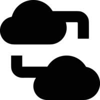 Cloud icon symbol image. Illustration of the hosting storage design vector