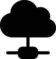 Cloud icon symbol image. Illustration of the hosting storage design vector