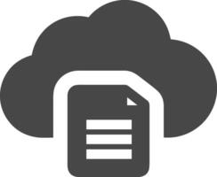 Cloud icon symbol image. Illustration of the hosting storage design vector