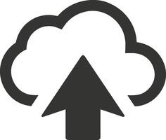 Cloud icon symbol image. Illustration of the hosting storage design vector