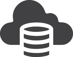 Cloud icon symbol image. Illustration of the hosting storage design vector