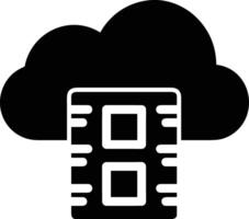 Cloud icon symbol image. Illustration of the hosting storage design vector