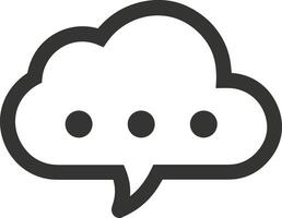 Cloud icon symbol image. Illustration of the hosting storage design vector