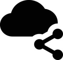 Cloud icon symbol image. Illustration of the hosting storage design vector