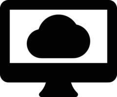 Cloud icon symbol image. Illustration of the hosting storage design vector