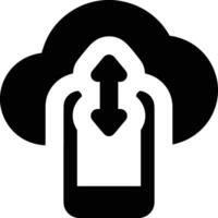 Cloud icon symbol image. Illustration of the hosting storage design vector