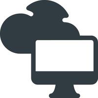 Cloud icon symbol image. Illustration of the hosting storage design vector