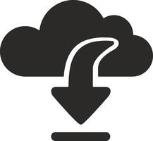 Cloud icon symbol image. Illustration of the hosting storage design vector