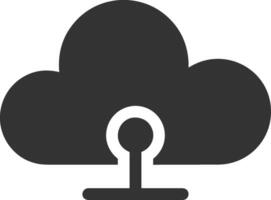 Cloud icon symbol image. Illustration of the hosting storage design vector