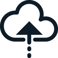 Cloud icon symbol image. Illustration of the hosting storage design vector