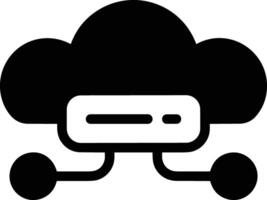 Cloud icon symbol image. Illustration of the hosting storage design vector