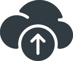 Cloud icon symbol image. Illustration of the hosting storage design vector