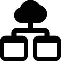 Cloud icon symbol image. Illustration of the hosting storage design vector