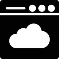 Cloud icon symbol image. Illustration of the hosting storage design vector