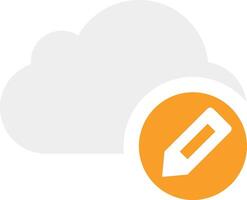 Cloud icon symbol image. Illustration of the hosting storage design vector