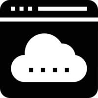 Cloud icon symbol image. Illustration of the hosting storage design vector