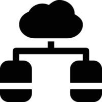 Cloud icon symbol image. Illustration of the hosting storage design vector