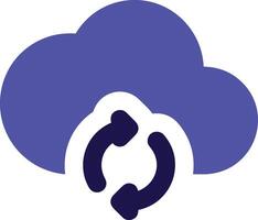 Cloud icon symbol image. Illustration of the hosting storage design vector