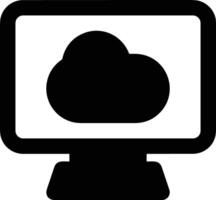 Cloud icon symbol image. Illustration of the hosting storage design vector