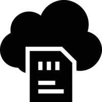 Cloud icon symbol image. Illustration of the hosting storage design vector