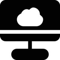 Cloud icon symbol image. Illustration of the hosting storage design vector