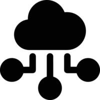 Cloud icon symbol image. Illustration of the hosting storage design vector