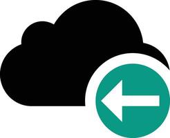 Cloud icon symbol image. Illustration of the hosting storage design vector