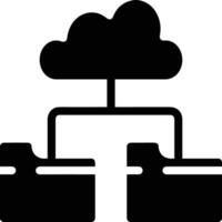 Cloud icon symbol image. Illustration of the hosting storage design vector