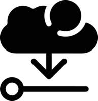 Cloud icon symbol image. Illustration of the hosting storage design vector