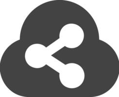 Cloud icon symbol image. Illustration of the hosting storage design vector