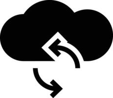 Cloud icon symbol image. Illustration of the hosting storage design vector