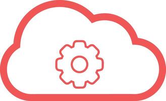 Cloud icon symbol image. Illustration of the hosting storage design vector