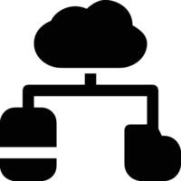 Cloud icon symbol image. Illustration of the hosting storage design vector