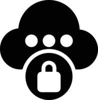 Cloud icon symbol image. Illustration of the hosting storage design vector