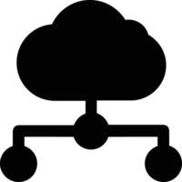 Cloud icon symbol image. Illustration of the hosting storage design vector