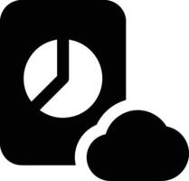 Cloud icon symbol image. Illustration of the hosting storage design vector
