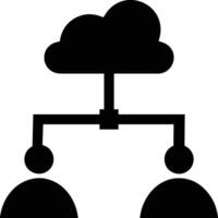 Cloud icon symbol image. Illustration of the hosting storage design vector