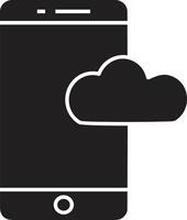 Cloud icon symbol image. Illustration of the hosting storage design vector