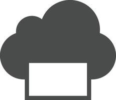 Cloud icon symbol image. Illustration of the hosting storage design vector